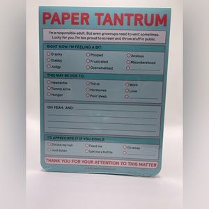 A notepad to help manage your emotions.